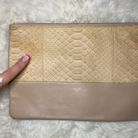 Celine authentic python leather clutch. RARE - Picture 7 of 16